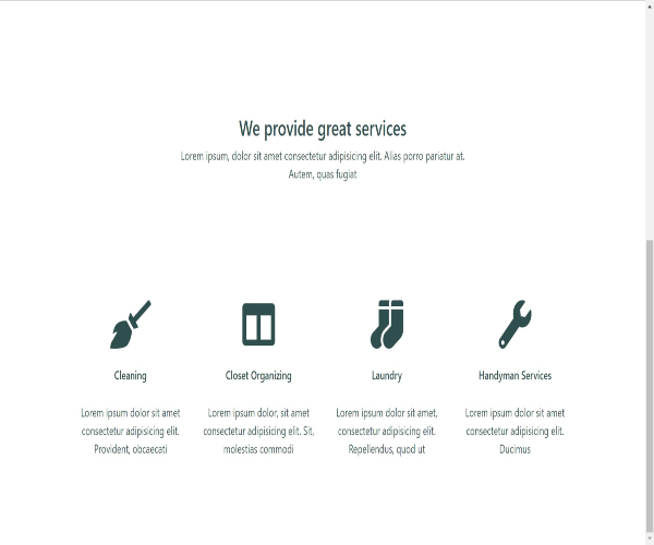 Business website from a wireframe