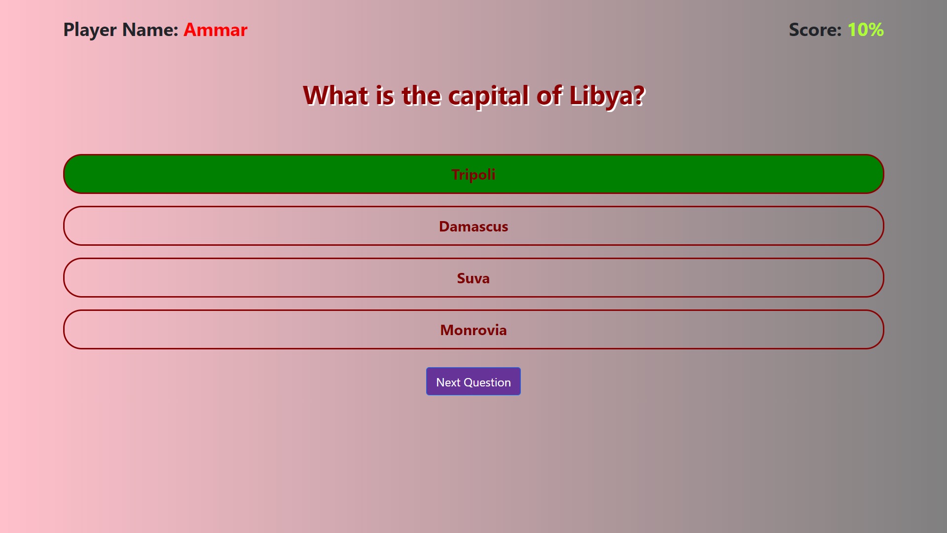 Javascript Quiz
